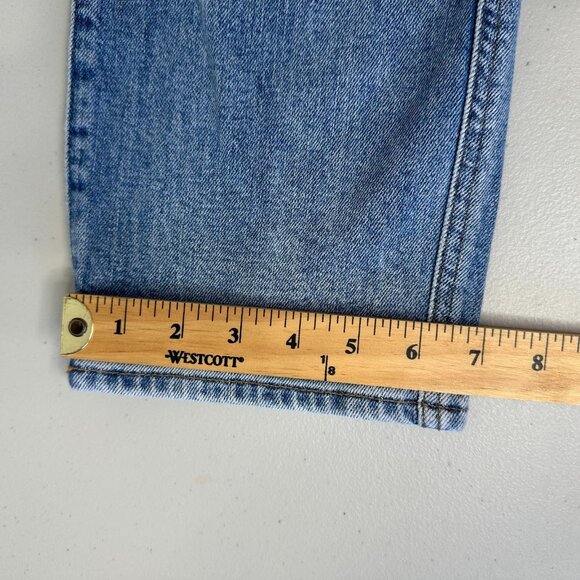 7 For All Mankind Blue Jeans High Waist Cropped Straight Size 30 - Picture 11 of 12